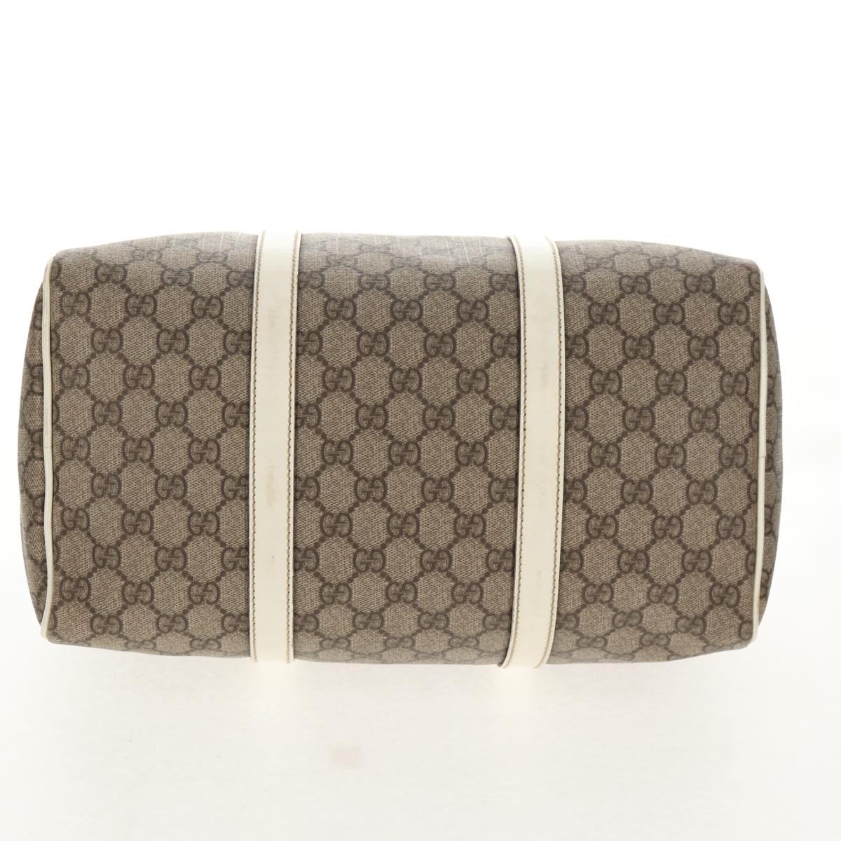 GUCCI GG Supreme Hand Bag PVC Beige Gold 193603 Auth 144631V