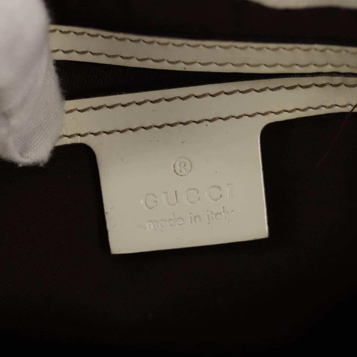 GUCCI GG Supreme Hand Bag PVC Beige Gold 193603 Auth 144631V