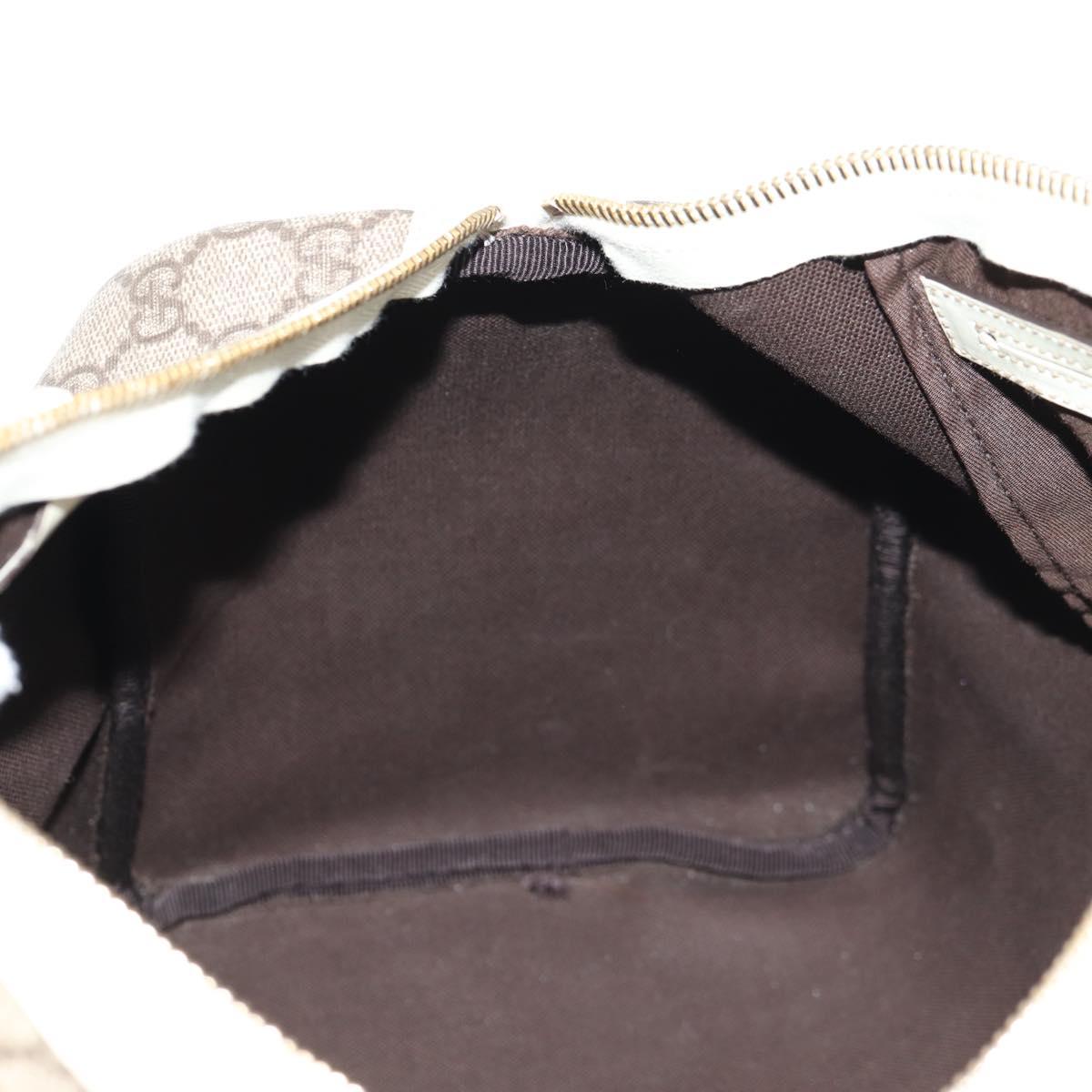 GUCCI GG Supreme Hand Bag PVC Beige Gold 193603 Auth 144631V