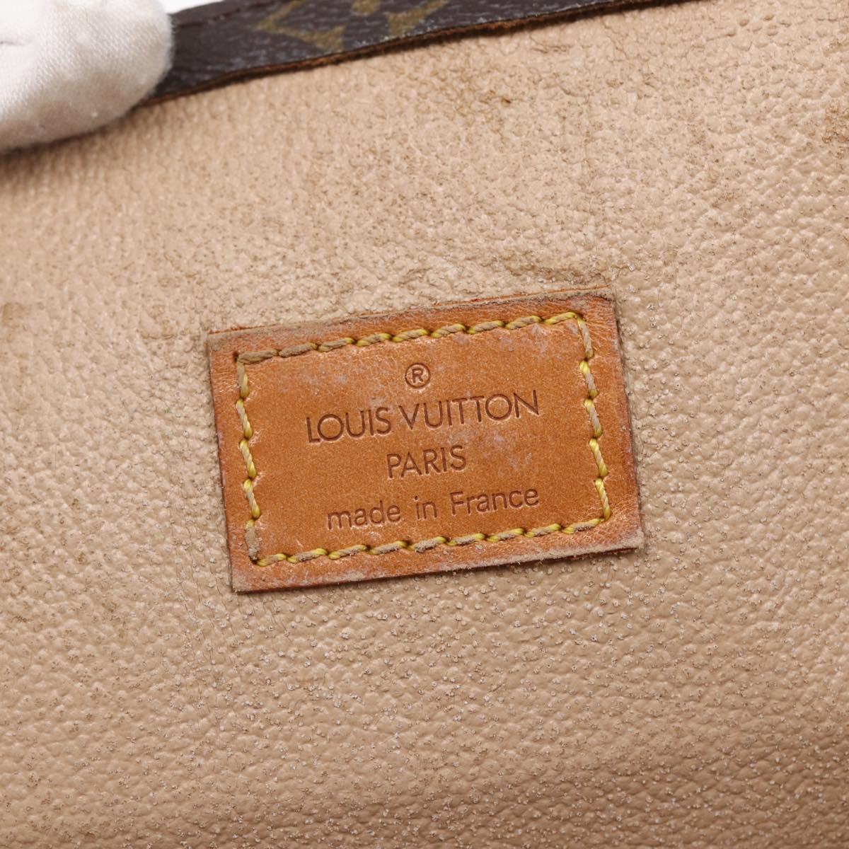 LOUIS VUITTON Monogram Sac Plat Hand Bag M51140 LV Auth 144636