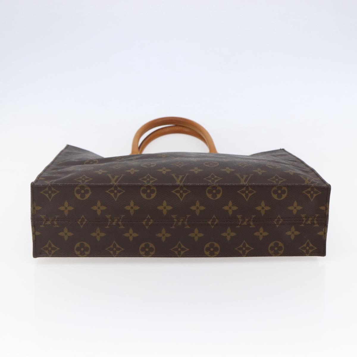 LOUIS VUITTON Monogram Sac Plat Hand Bag M51140 LV Auth 144636