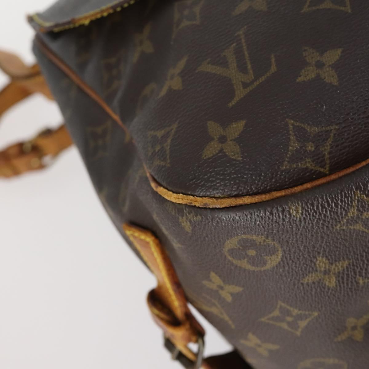 LOUIS VUITTON Monogram Saumur 35 Shoulder Bag M42254 LV Auth 144639