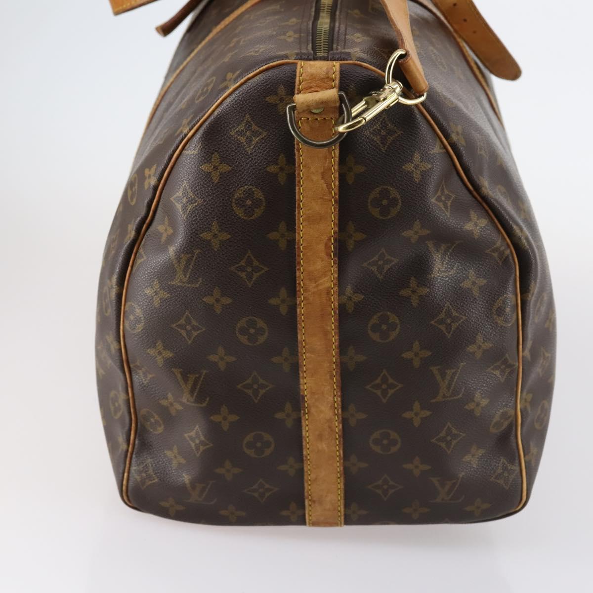 LOUIS VUITTON Monogram Keepall Bandouliere 60 Boston Bag M41412 LV Auth 144653