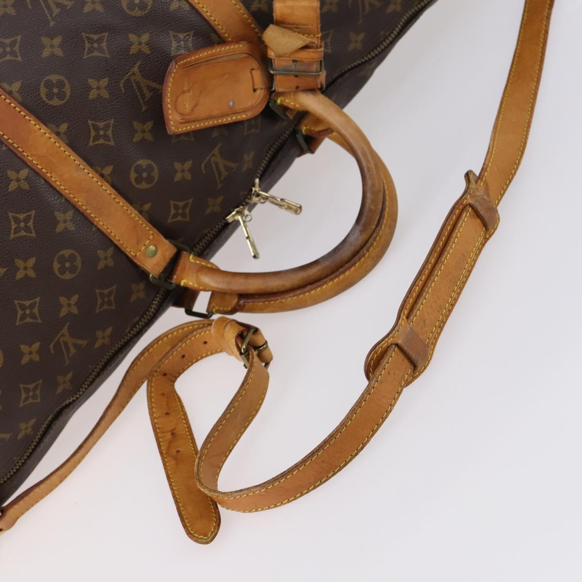 LOUIS VUITTON Monogram Keepall Bandouliere 60 Boston Bag M41412 LV Auth 144653