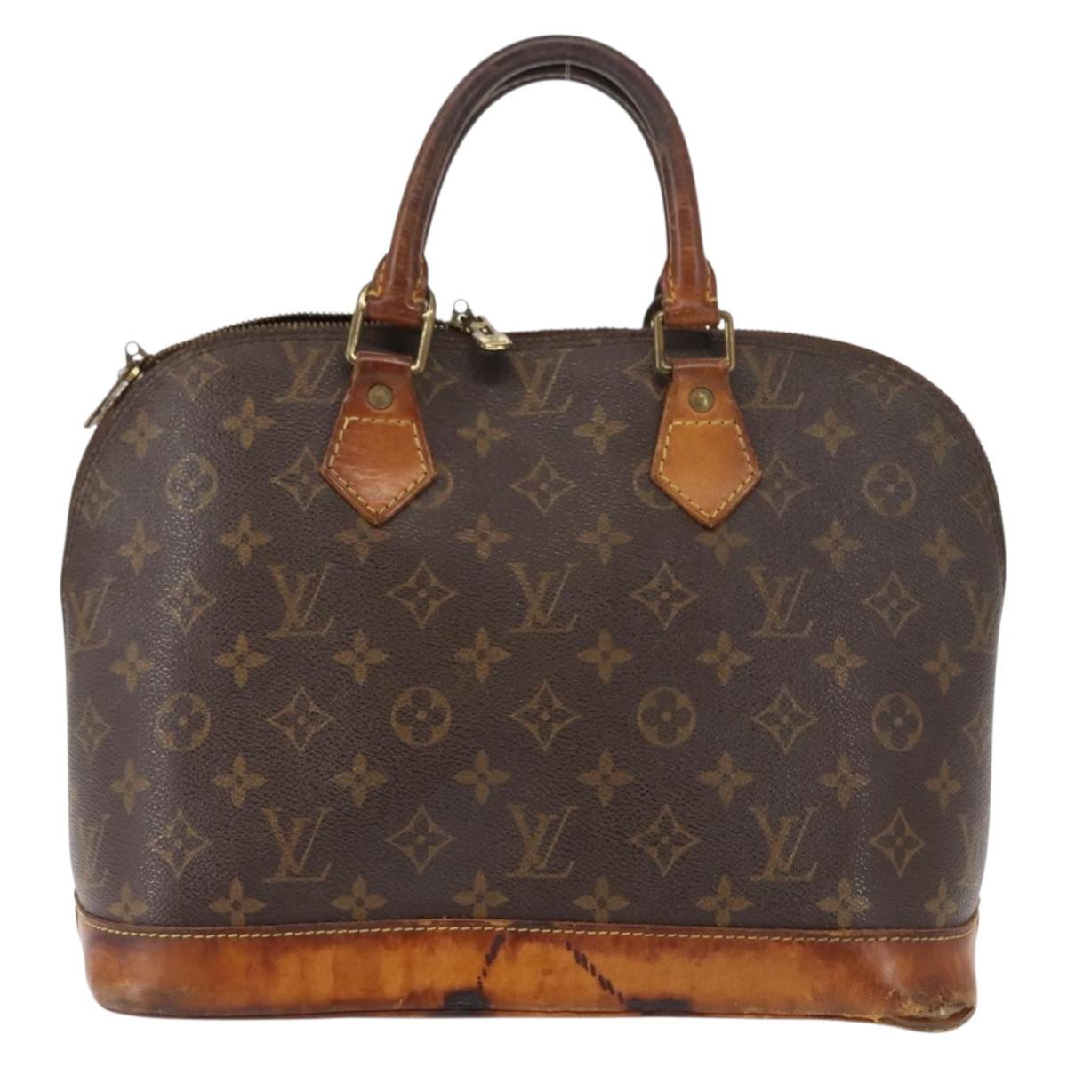 LOUIS VUITTON Monogram Alma Hand Bag M51130 LV Auth 144656