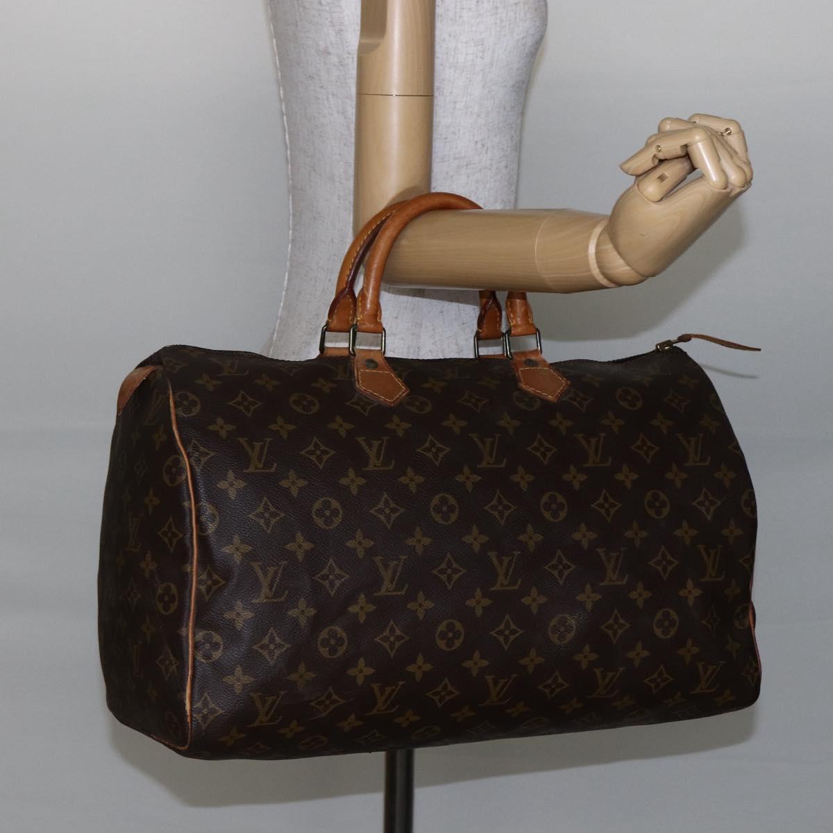 LOUIS VUITTON Monogram Speedy 40 Hand Bag M41522 LV Auth 144664