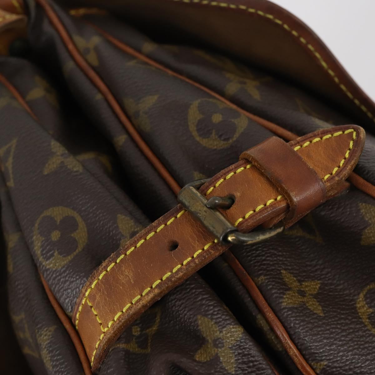 LOUIS VUITTON Monogram Saumur 30 Shoulder Bag M42256 LV Auth 144669