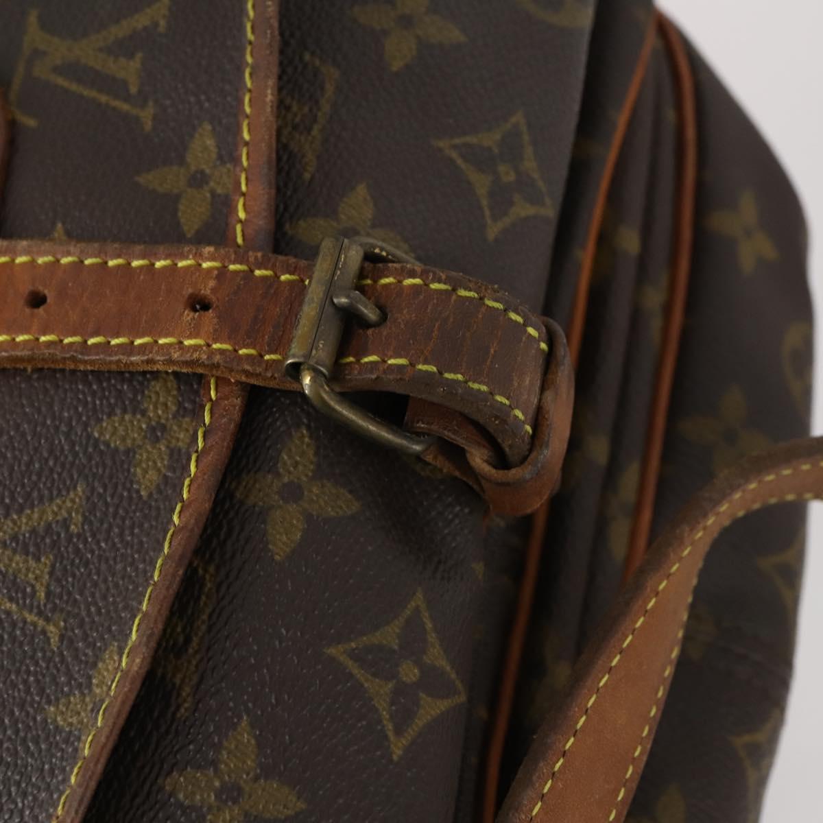 LOUIS VUITTON Monogram Saumur 30 Shoulder Bag M42256 LV Auth 144669