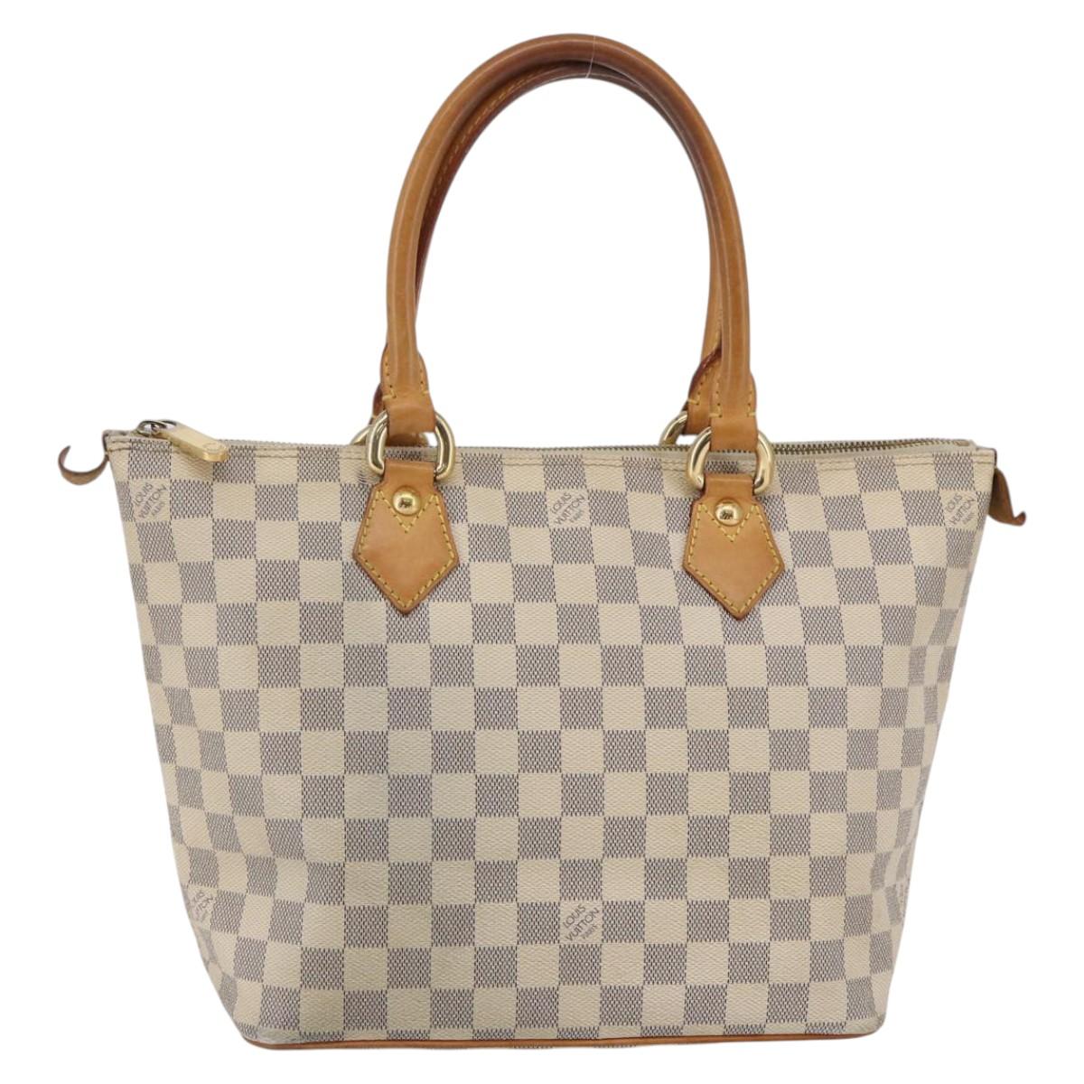LOUIS VUITTON Damier Azur Saleya PM Tote Bag N51186 LV Auth 144671