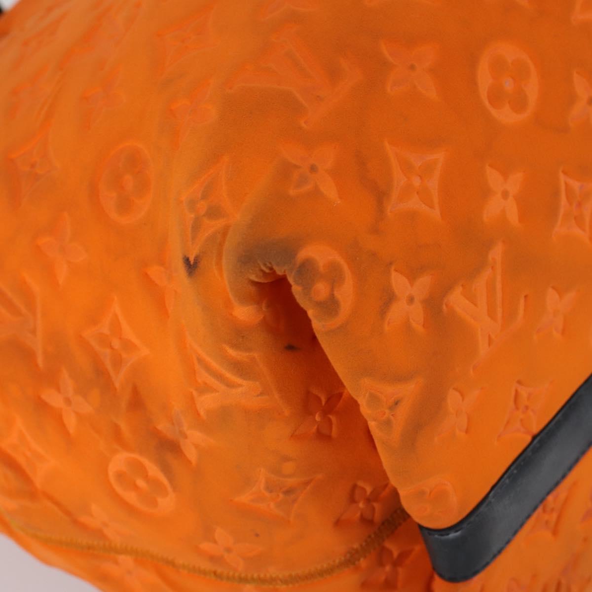 LOUIS VUITTON Cruise Line Scuba MM Tote Bag Orange M92803 LV Auth 144674