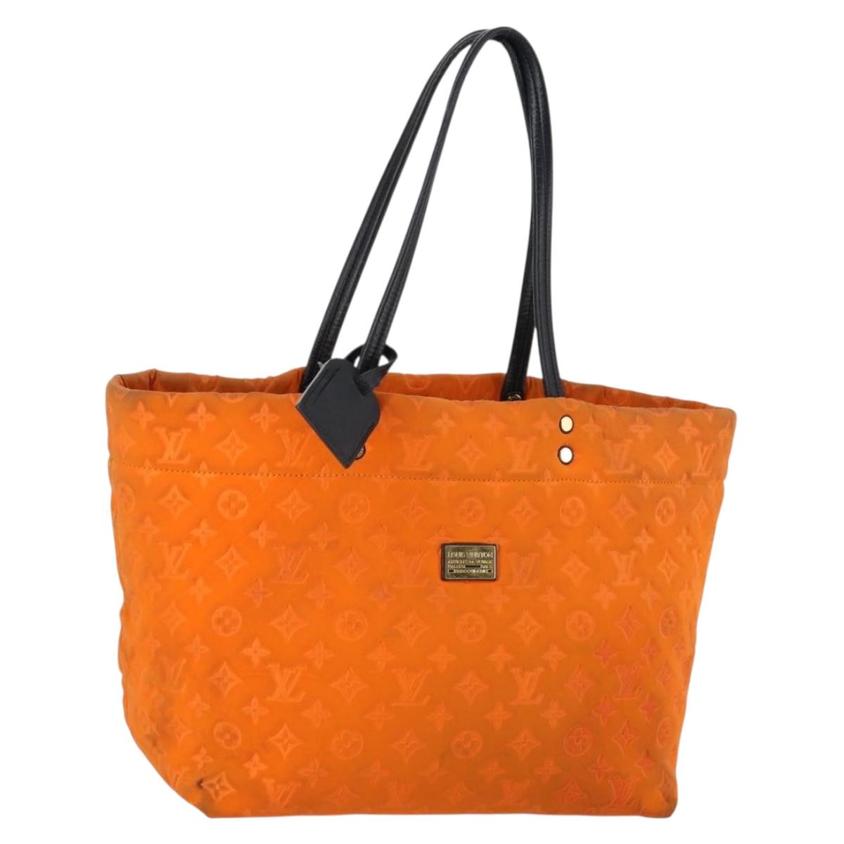 LOUIS VUITTON Cruise Line Scuba MM Tote Bag Orange M92803 LV Auth 144674