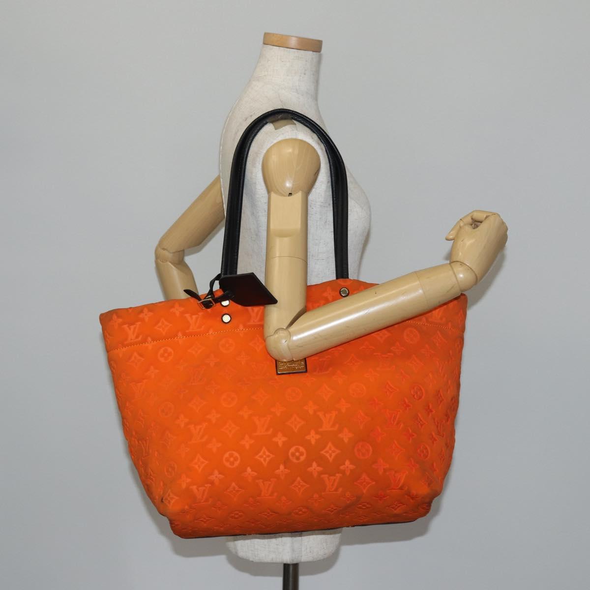 LOUIS VUITTON Cruise Line Scuba MM Tote Bag Orange M92803 LV Auth 144674