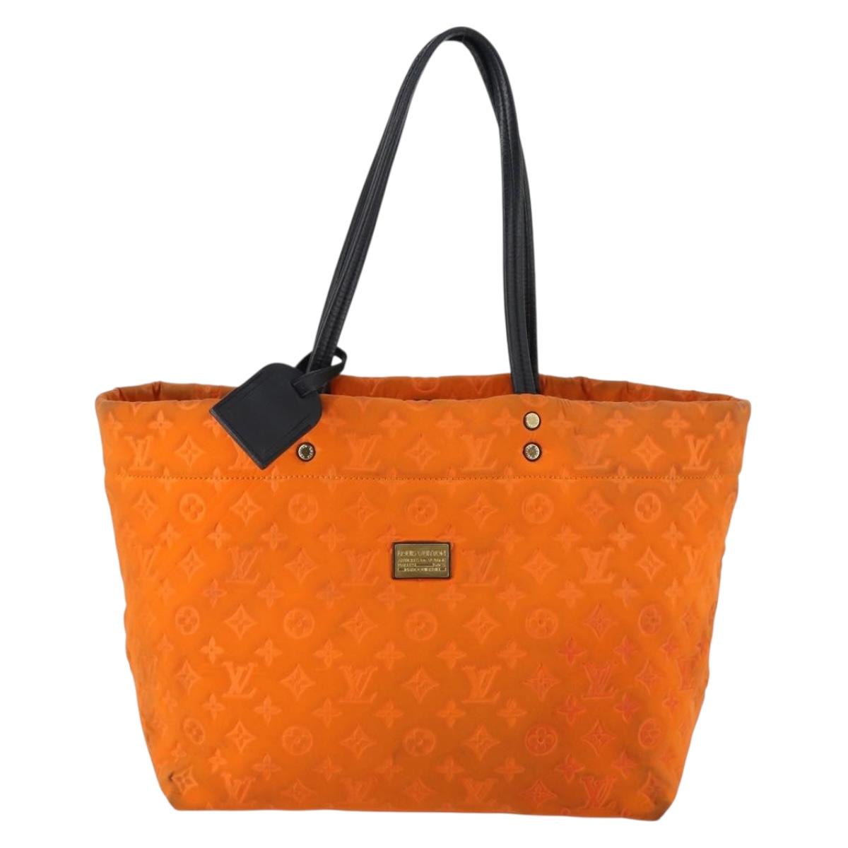 LOUIS VUITTON Cruise Line Scuba MM Tote Bag Orange M92803 LV Auth 144674