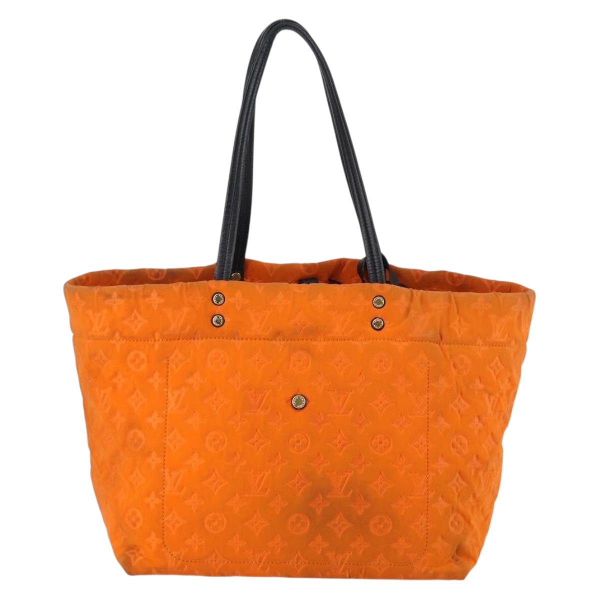 LOUIS VUITTON Cruise Line Scuba MM Tote Bag Orange M92803 LV Auth 144674