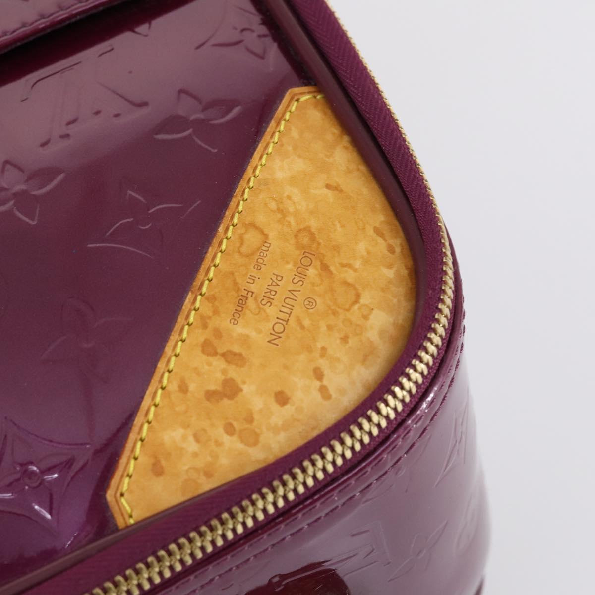 LOUIS VUITTON Monogram Vernis Pegas 45 suitcase Violet LV Auth 144675