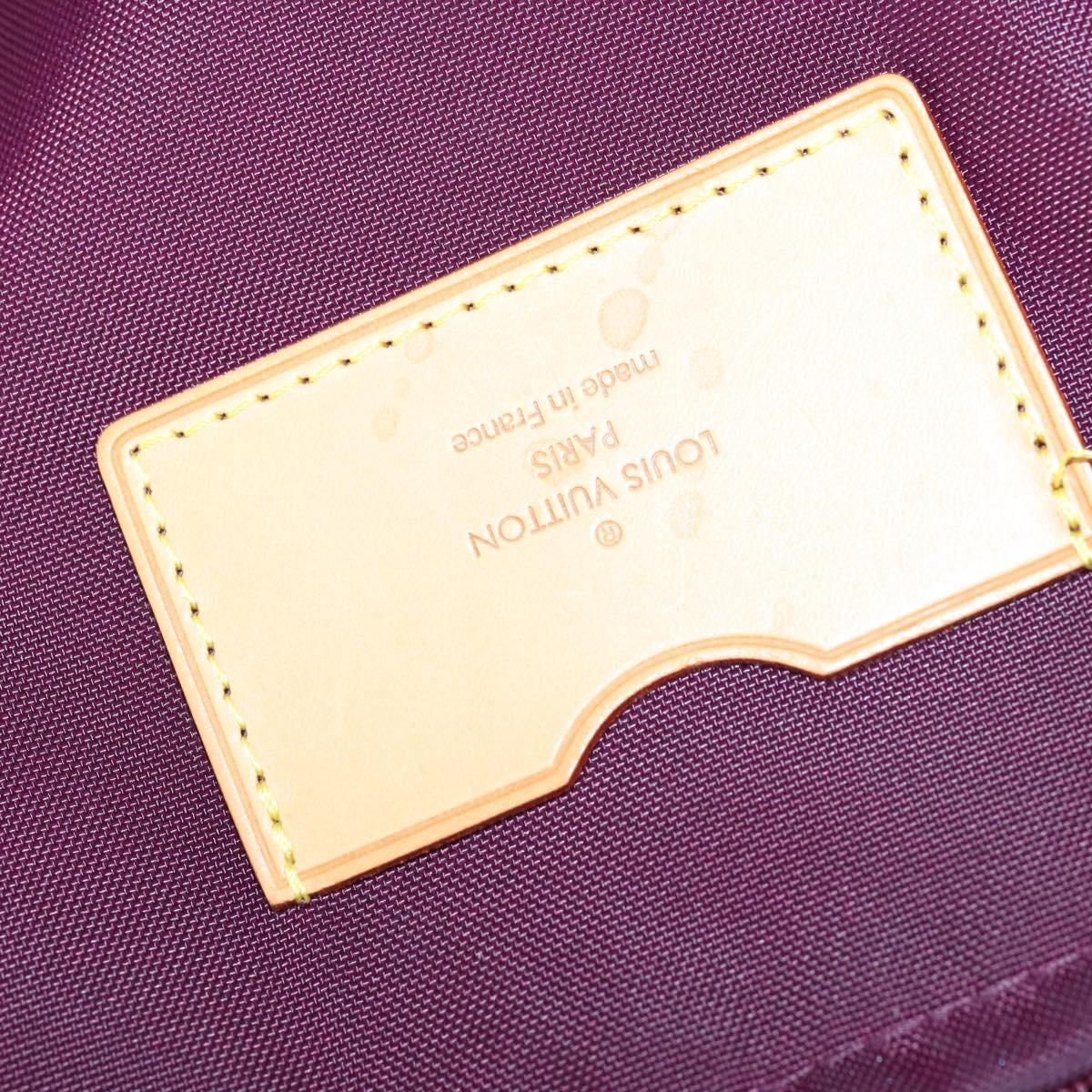 LOUIS VUITTON Monogram Vernis Pegas 45 suitcase Violet LV Auth 144675