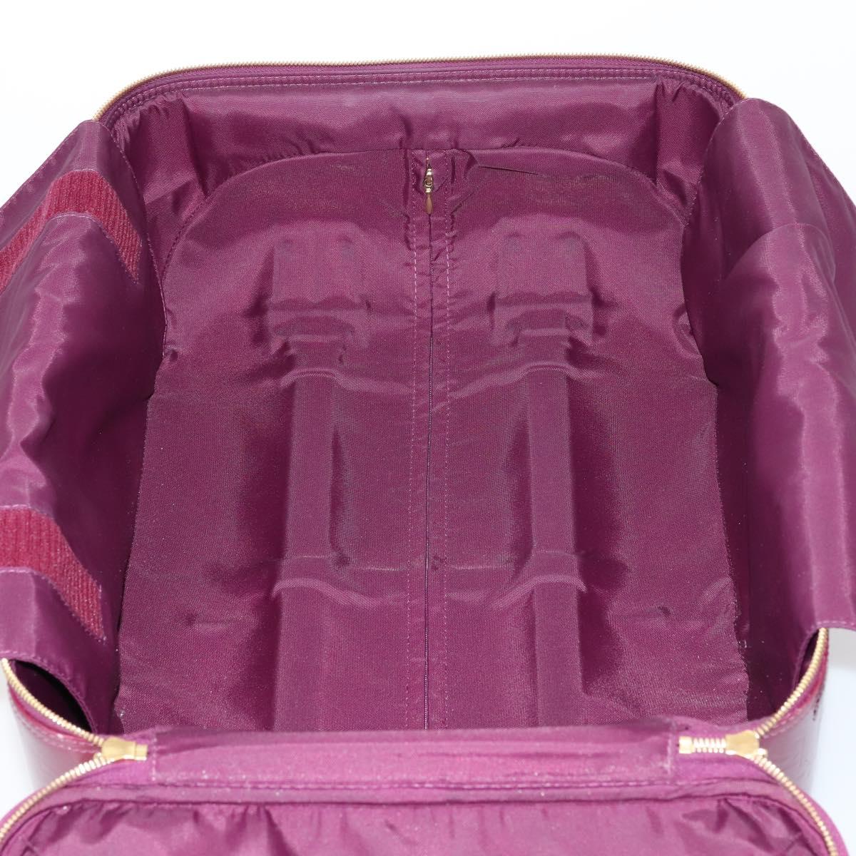 LOUIS VUITTON Monogram Vernis Pegas 45 suitcase Violet LV Auth 144675