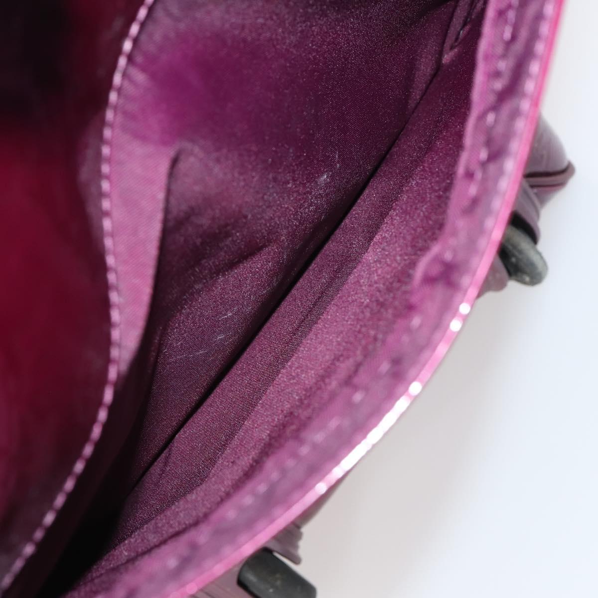 LOUIS VUITTON Monogram Vernis Pegas 45 suitcase Violet LV Auth 144675