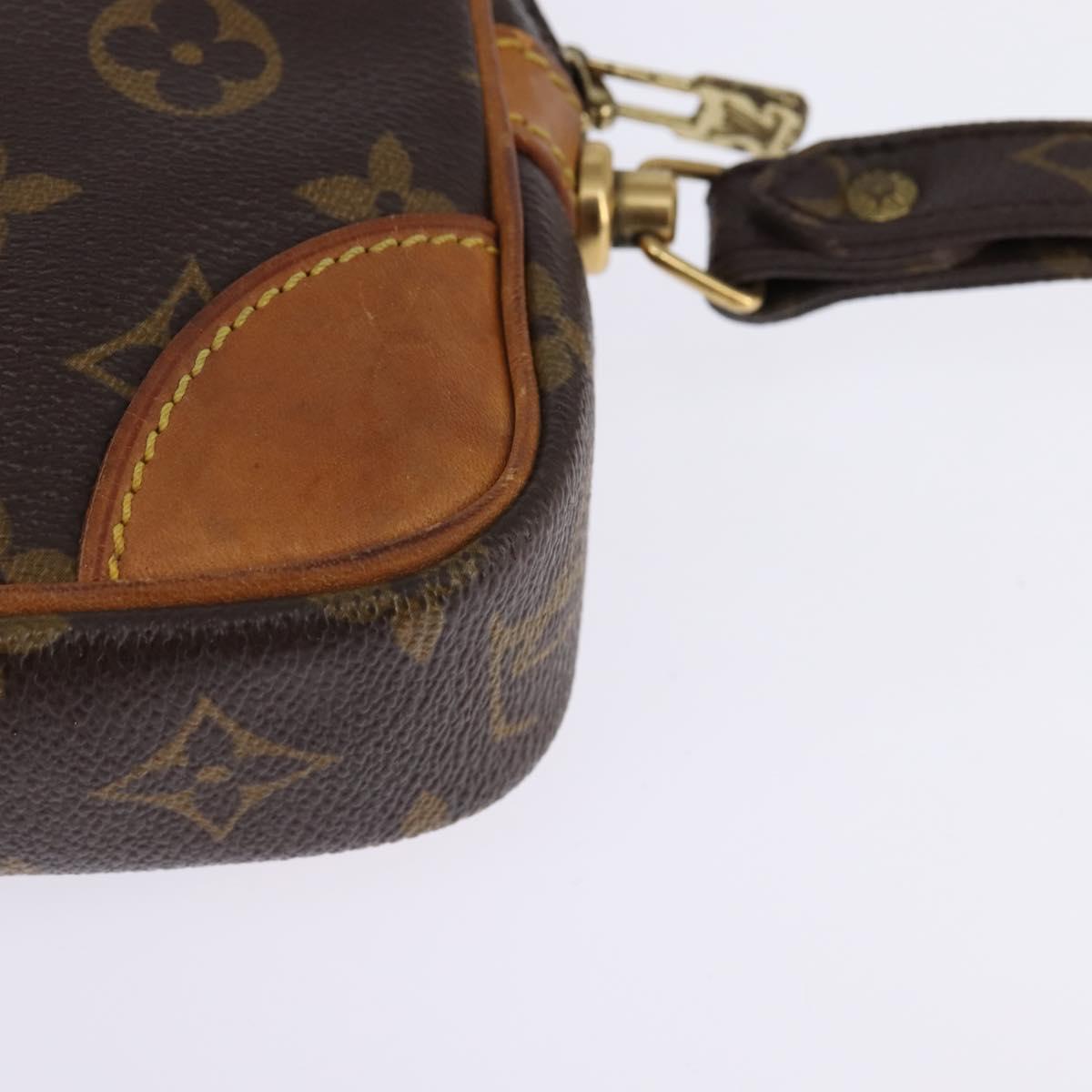 LOUIS VUITTON Monogram Marly Dragonne PM Clutch Bag M51827 LV Auth 144677