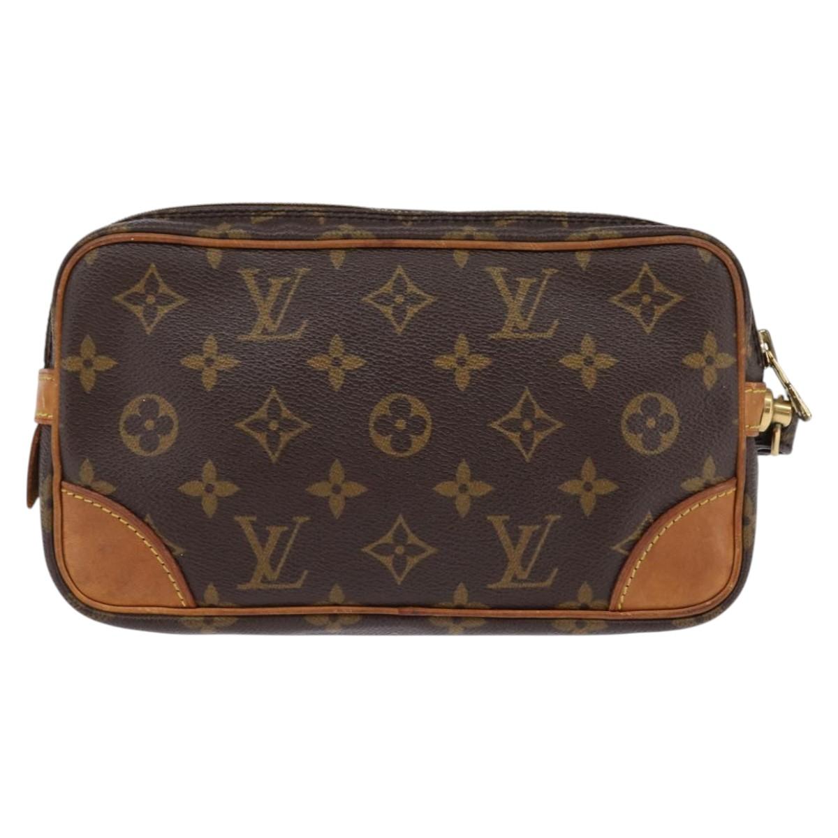 LOUIS VUITTON Monogram Marly Dragonne PM Clutch Bag M51827 LV Auth 144677