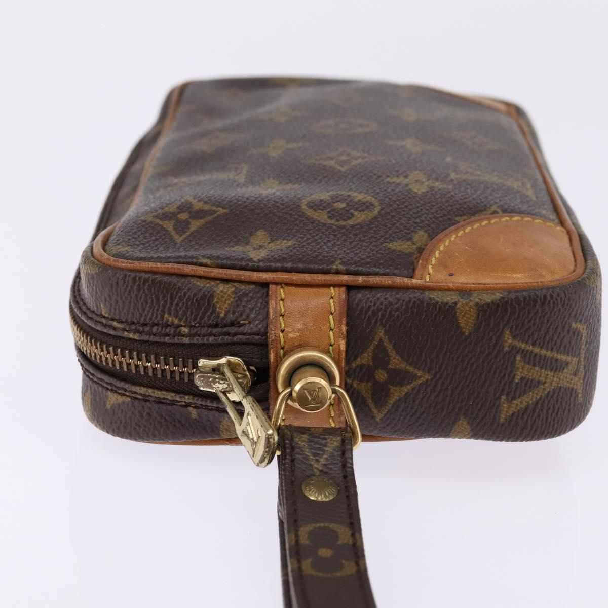 LOUIS VUITTON Monogram Marly Dragonne PM Clutch Bag M51827 LV Auth 144677