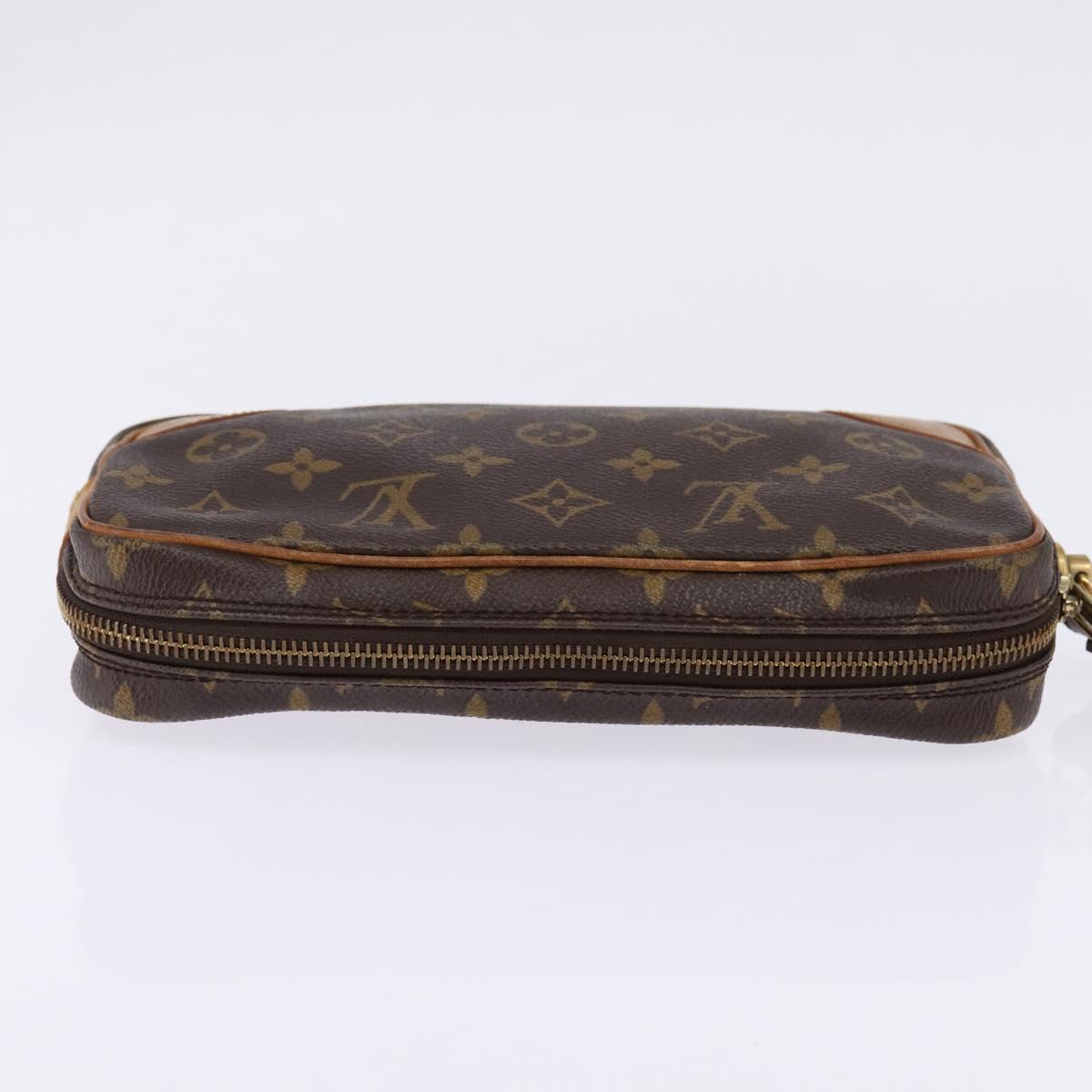 LOUIS VUITTON Monogram Marly Dragonne PM Clutch Bag M51827 LV Auth 144677
