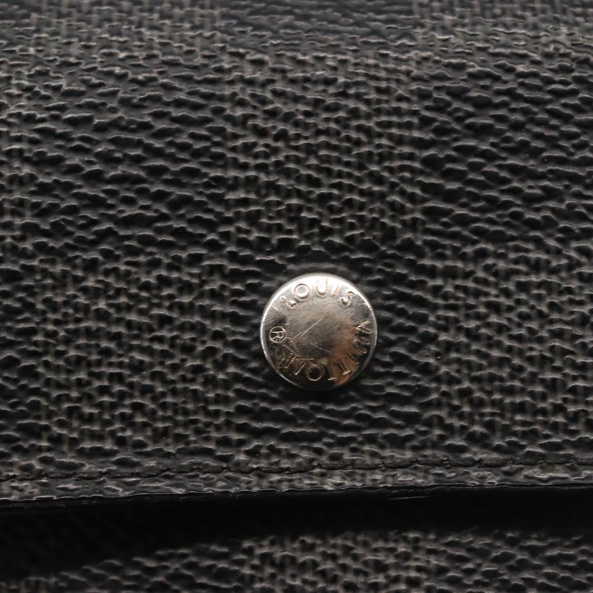 LOUIS VUITTON Damier Graphite Portefeuille Accordion Wallet N60023 Auth 144679