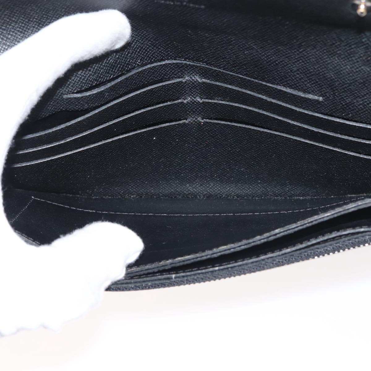 LOUIS VUITTON Damier Graphite Portefeuille Accordion Wallet N60023 Auth 144679