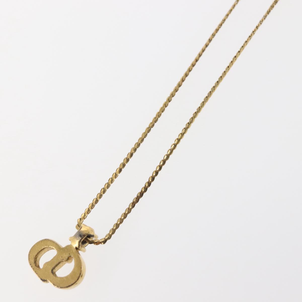 Christian Dior Necklace metal Gold Auth 144688