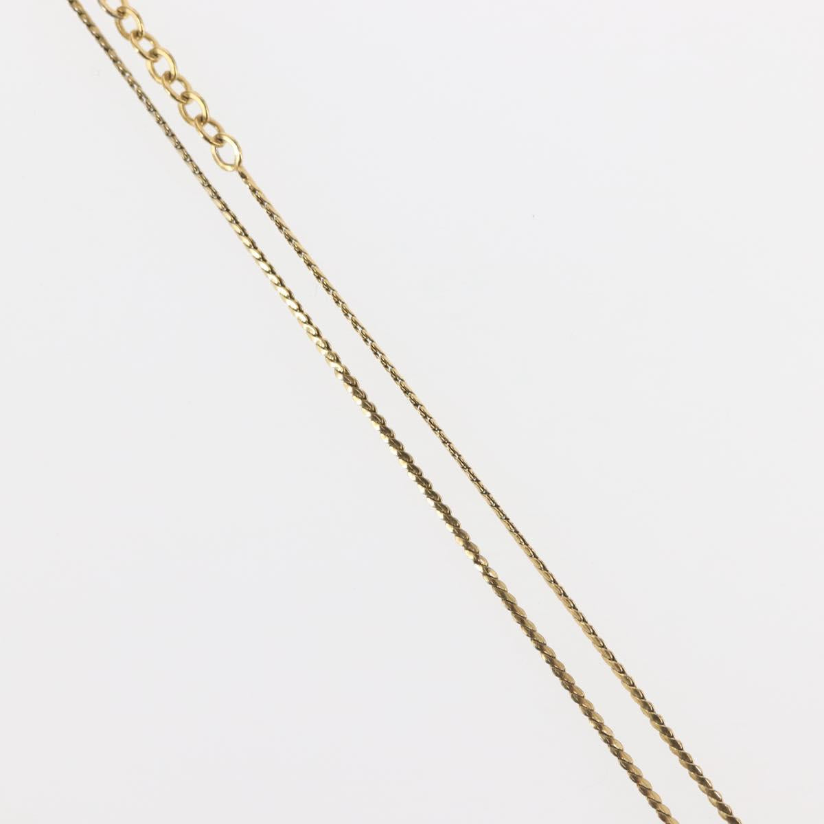 Christian Dior Necklace metal Gold Auth 144688