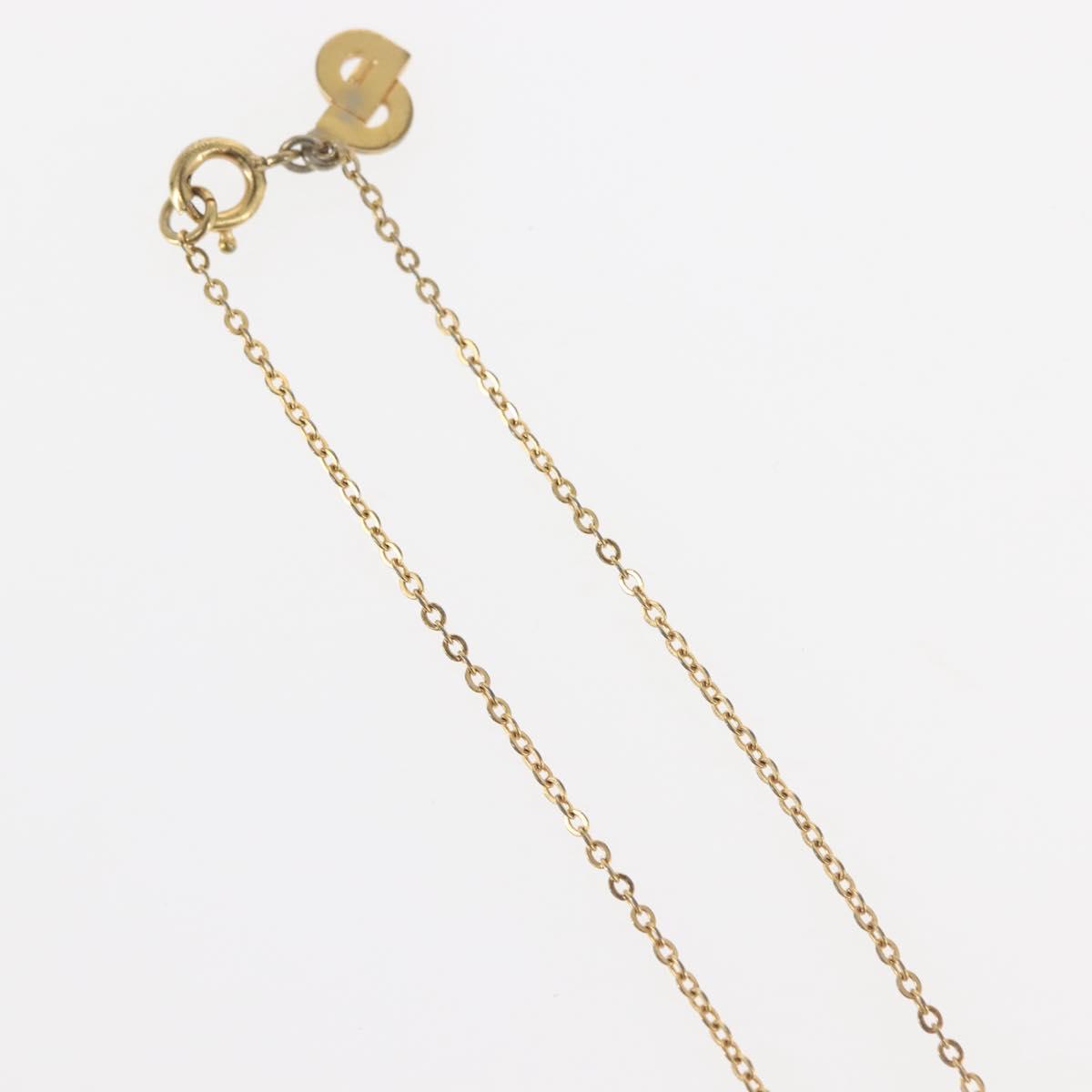 Christian Dior Necklace metal Gold Auth 144690