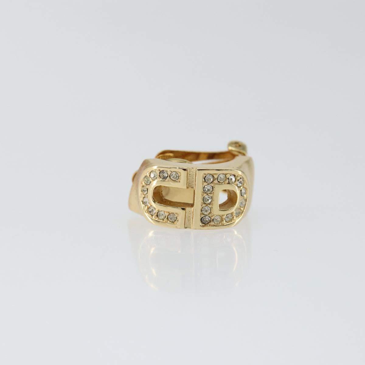 Christian Dior Earring metal Gold Auth 144694