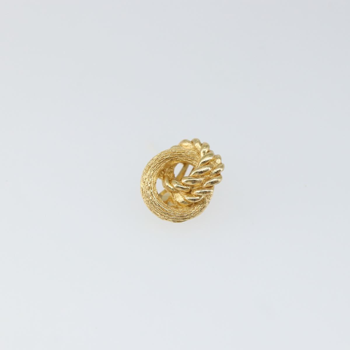 Christian Dior Earring metal Gold Auth 144698