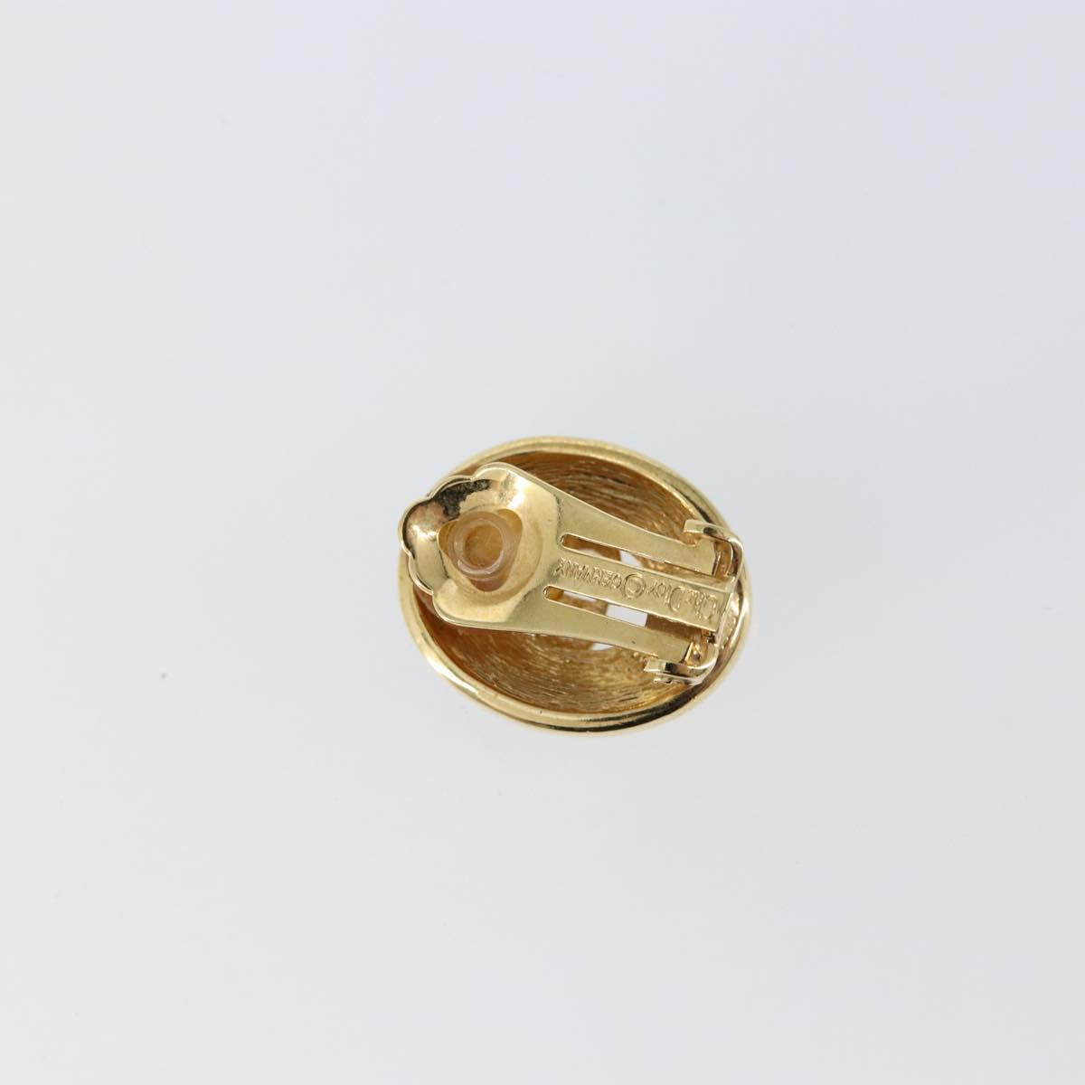 Christian Dior Earring metal Gold Auth 144699
