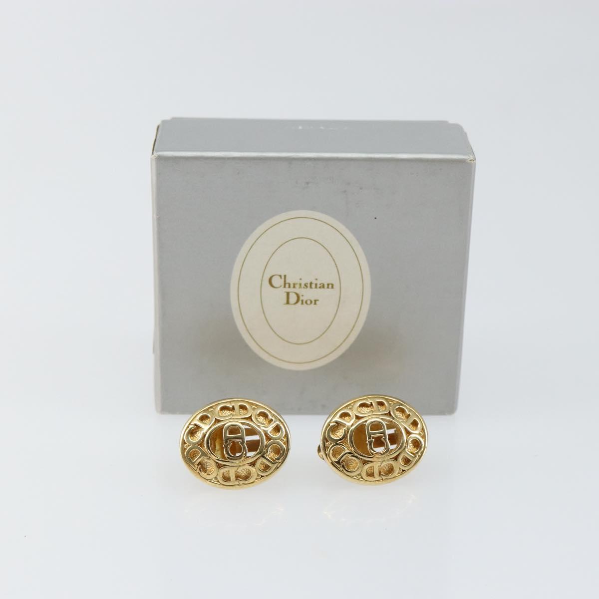 Christian Dior Earring metal Gold Auth 144699