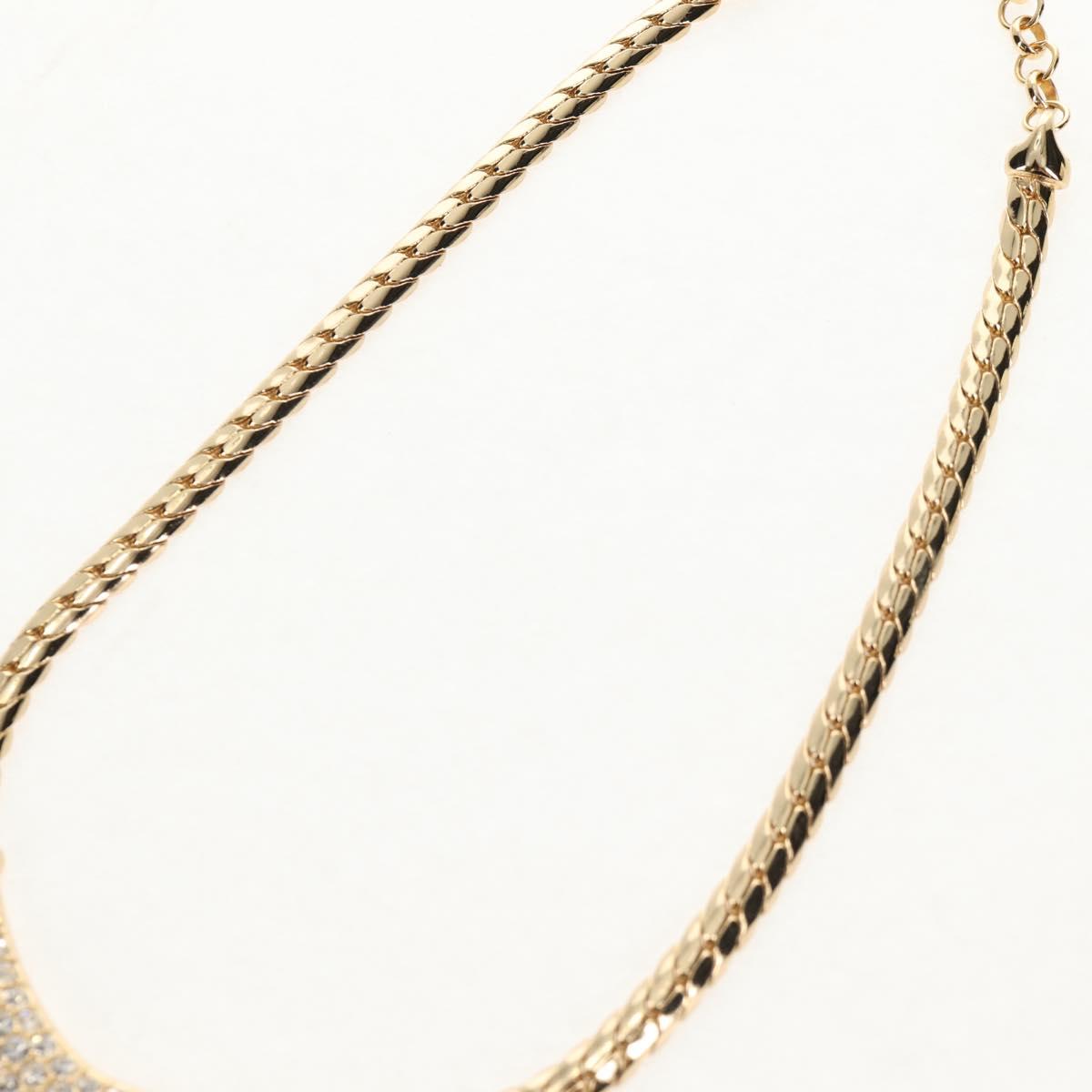 Christian Dior Necklace metal Gold Auth 144702V