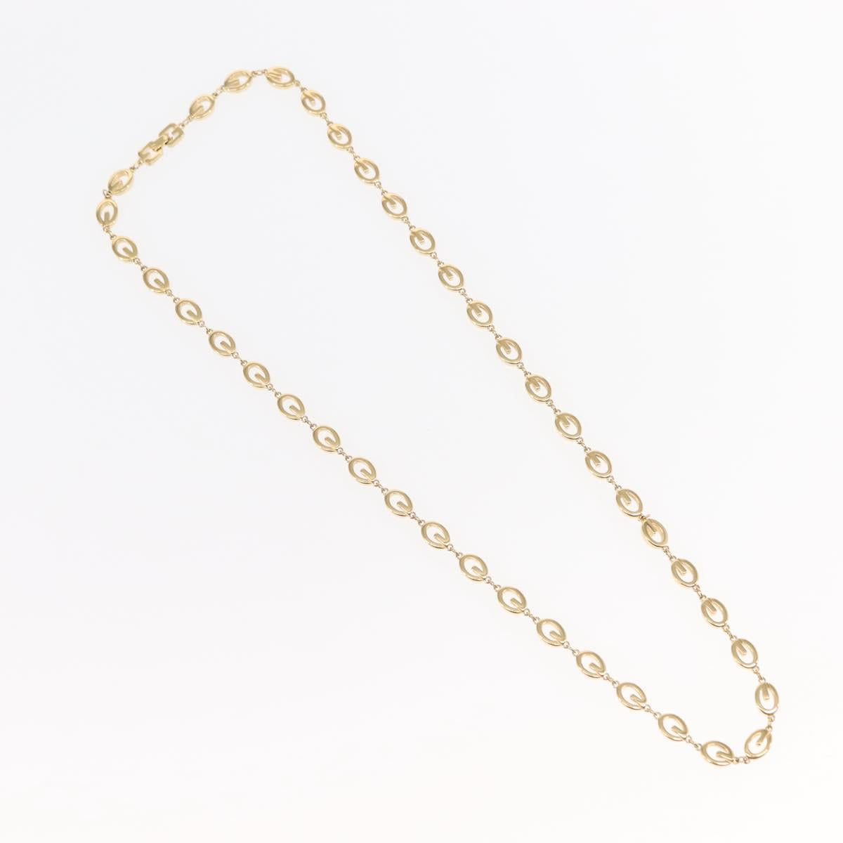 GIVENCHY Necklace metal Gold Auth 144704