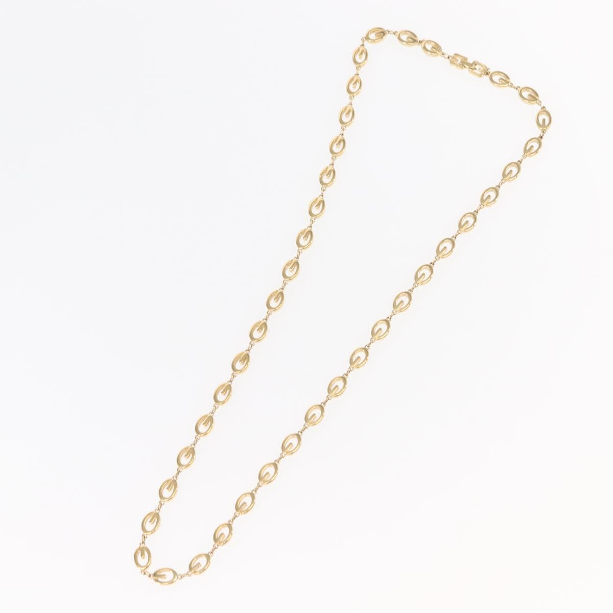 GIVENCHY Necklace metal Gold Auth 144704