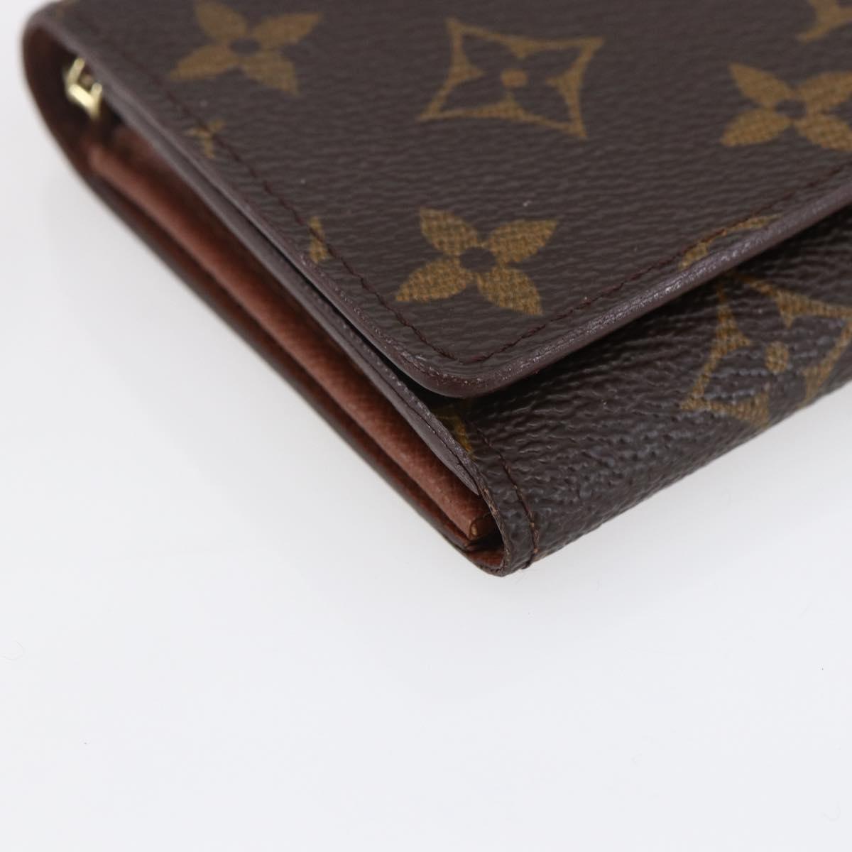 LOUIS VUITTON Monogram Porte Monnaie Billets Tresor Wallet M61730 LV Auth 144718