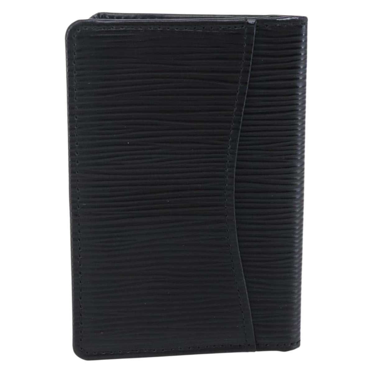 LOUIS VUITTON Epi Organizer De Poch Card Case Black M63582 LV Auth 144721