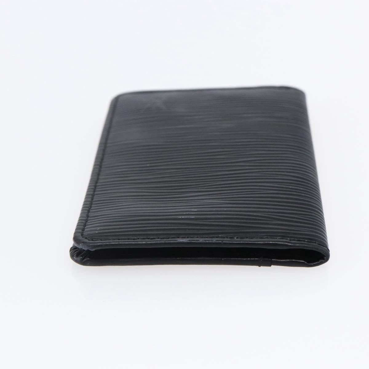 LOUIS VUITTON Epi Organizer De Poch Card Case Black M63582 LV Auth 144721