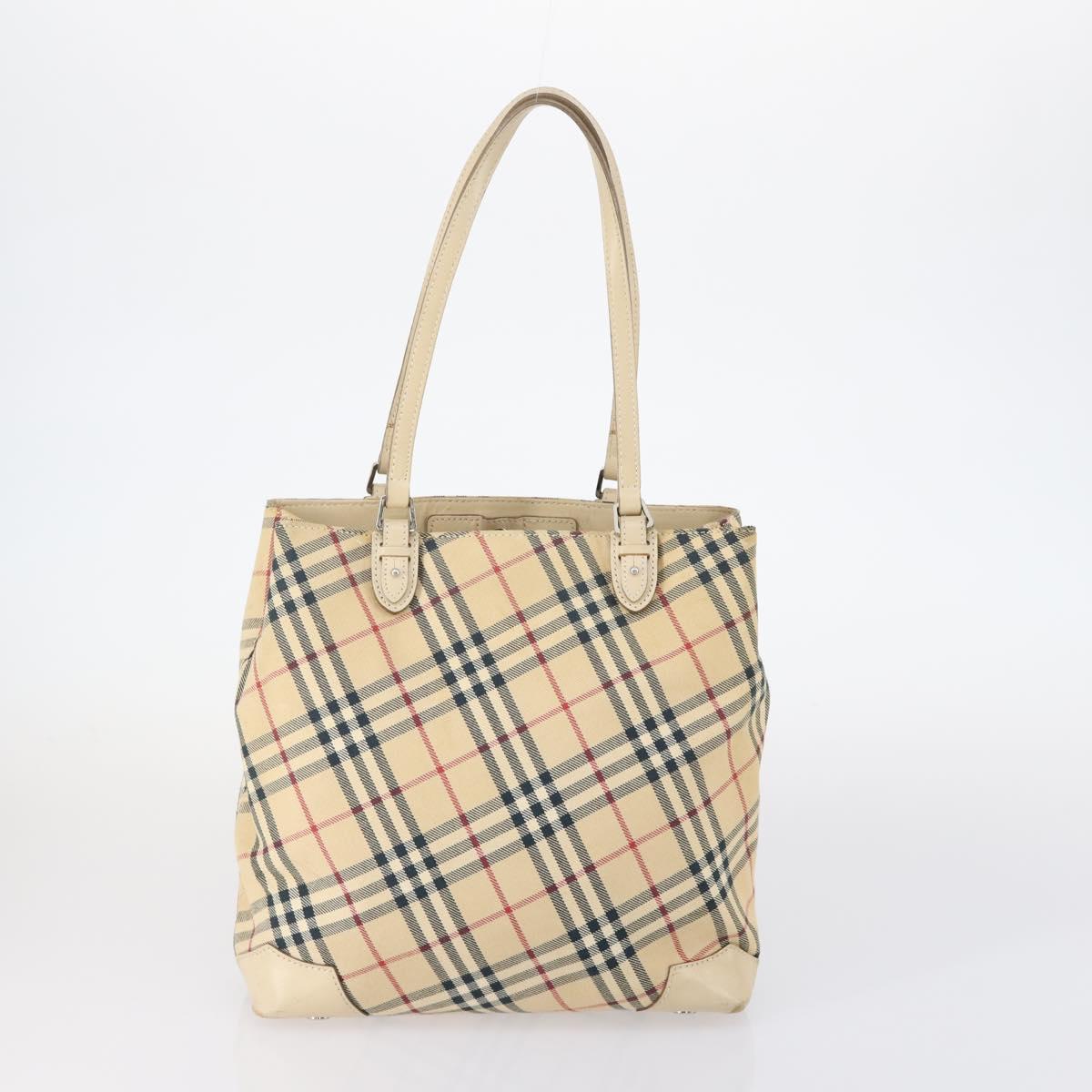 LOUIS VUITTON Burberry Monogram Nova Check Bag Canvas 3Set Black Auth 144724