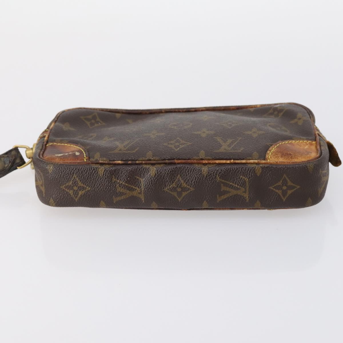 LOUIS VUITTON Burberry Monogram Nova Check Bag Canvas 3Set Black Auth 144724