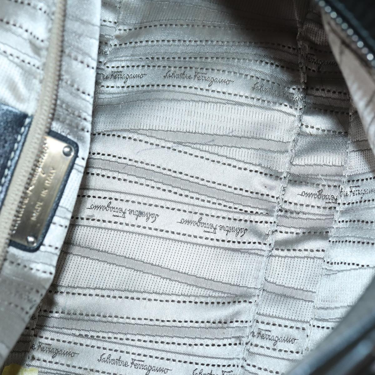 CELINE Fendi Ferragamo C Macadam Canvas Bag Nylon Leather 5 Set Black Auth 144725