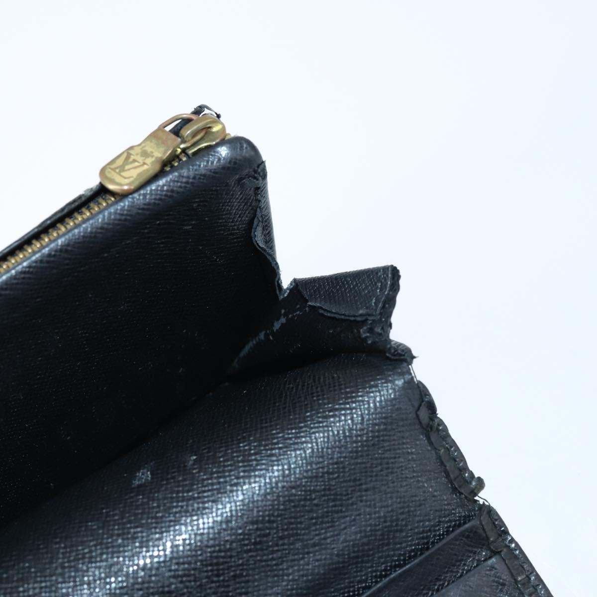 LOUIS VUITTON Epi Vernis Taiga Wallet 7 Set Red Black Brown LV Auth 144728