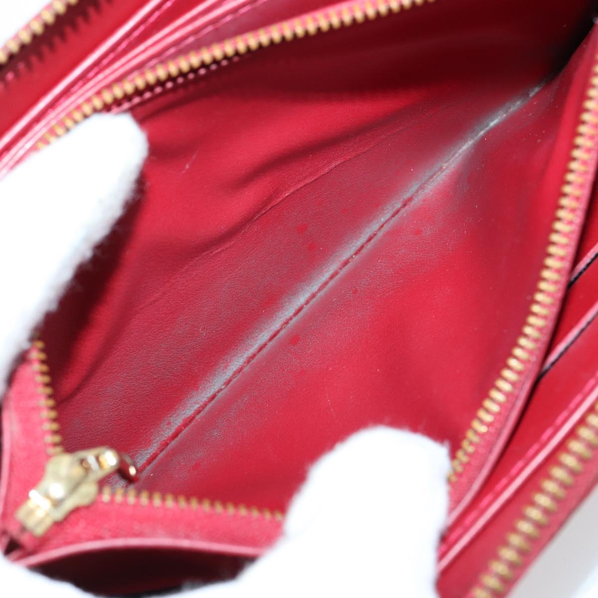 LOUIS VUITTON Epi Vernis Taiga Wallet 7 Set Red Black Brown LV Auth 144728