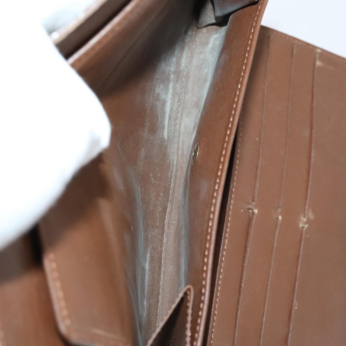 LOUIS VUITTON Epi Vernis Taiga Wallet 7 Set Red Black Brown LV Auth 144728