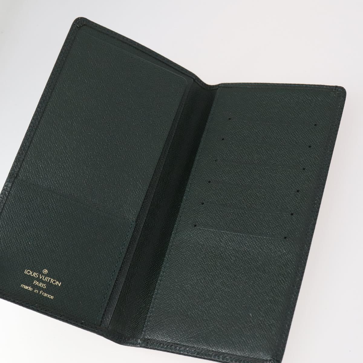 LOUIS VUITTON Epi Vernis Taiga Wallet 7 Set Red Black Brown LV Auth 144728