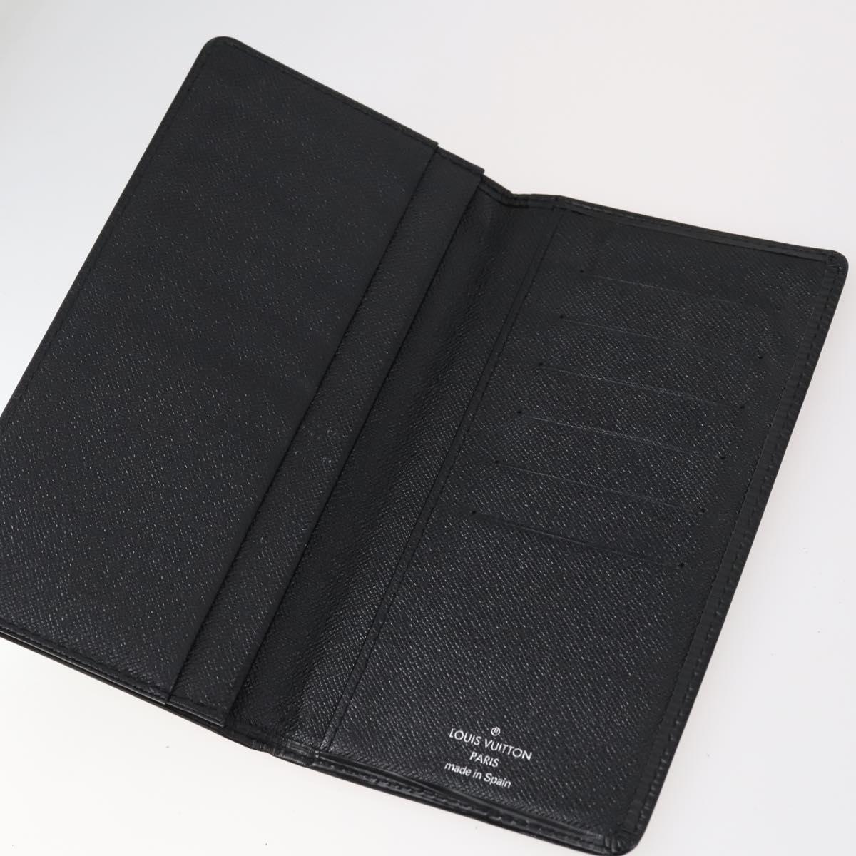 LOUIS VUITTON Epi Vernis Taiga Wallet 7 Set Red Black Brown LV Auth 144728