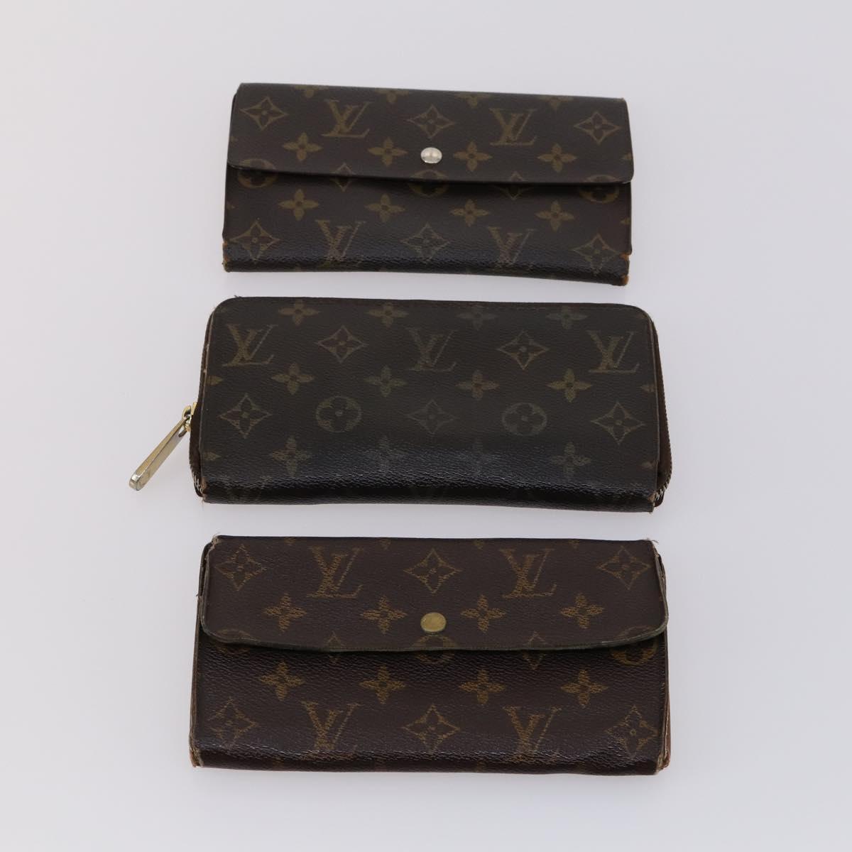 LOUIS VUITTON Monogram Long Wallet 6Set LV Auth 144732